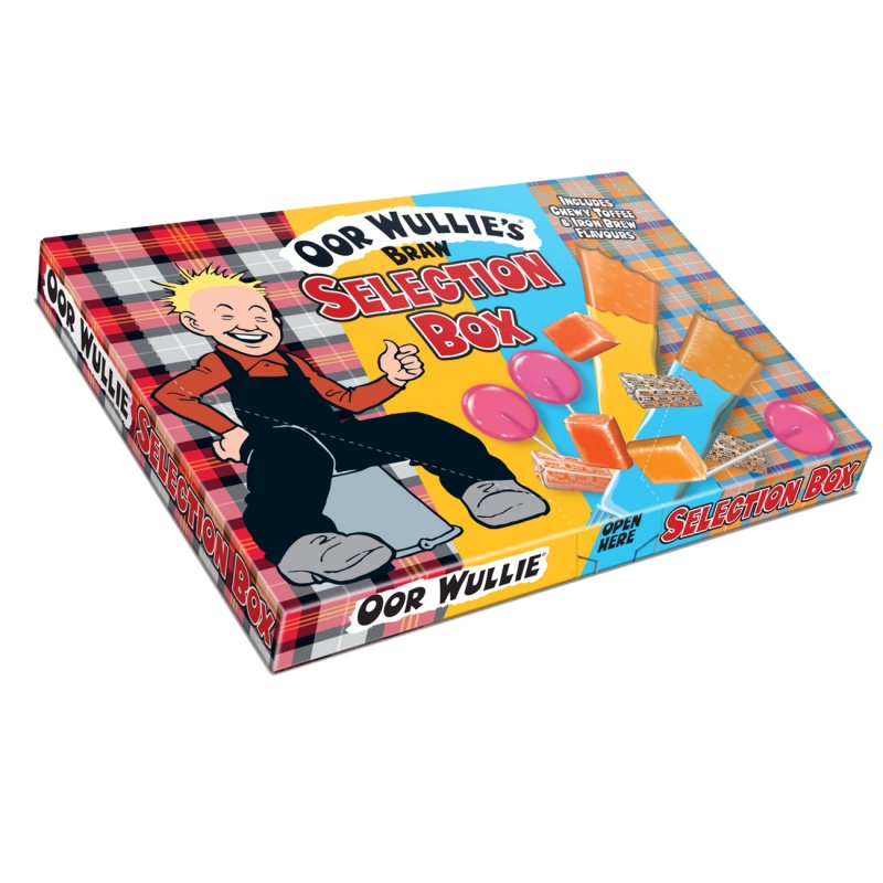 Oor Wullie's Braw Selection Box Sweets Rose Confectionery 134g